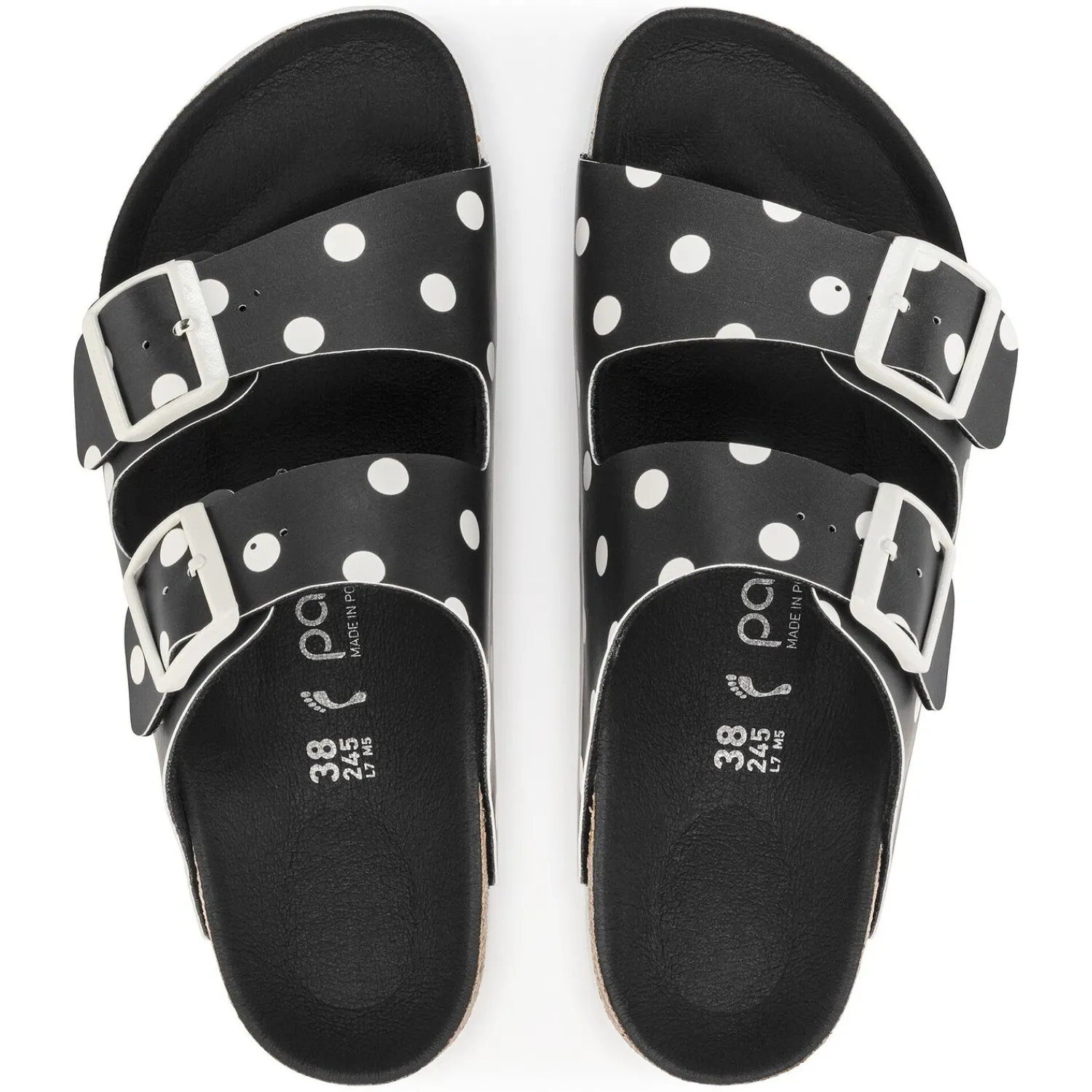 Sale Birkenstock Arizona Black White Dots
