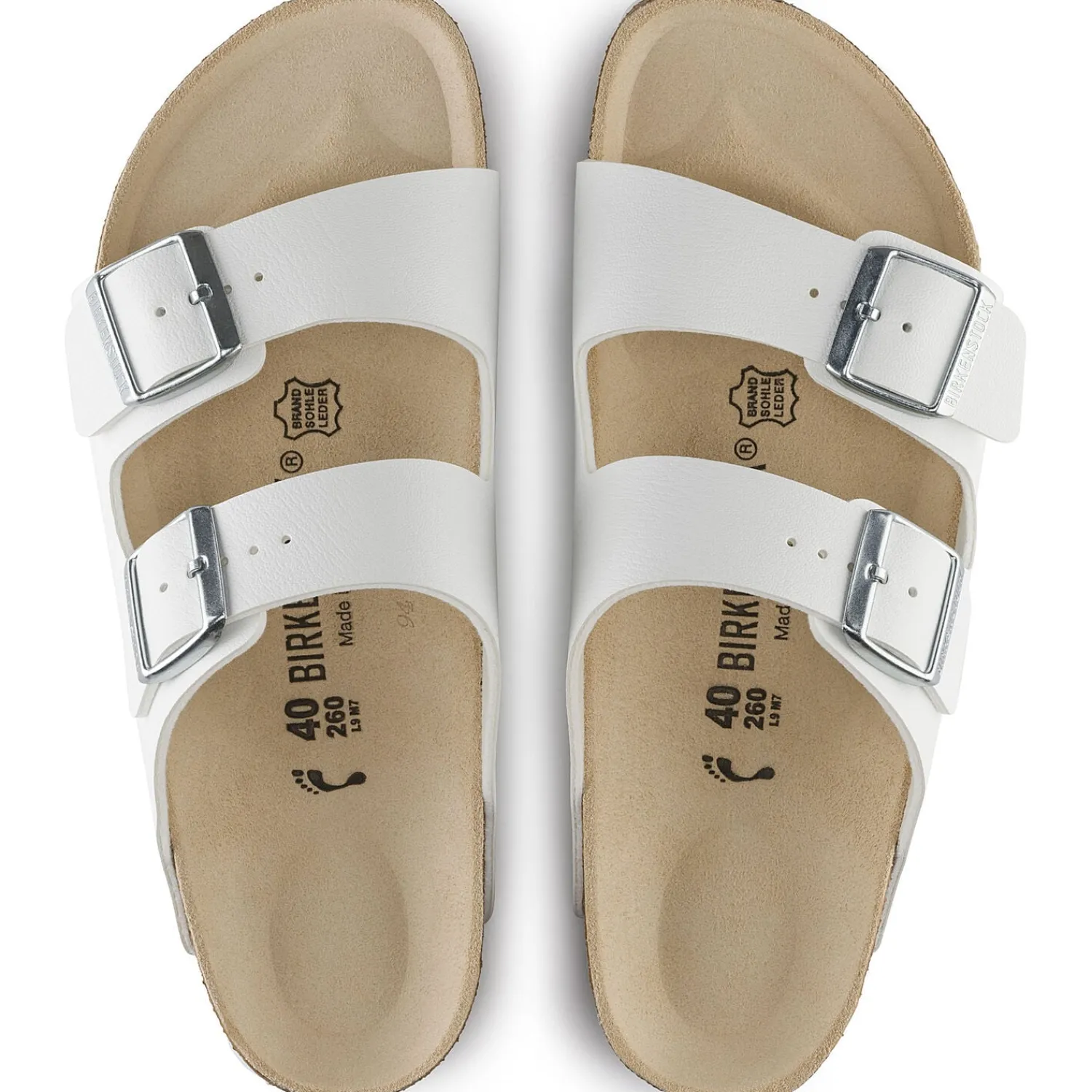New Birkenstock Arizona White