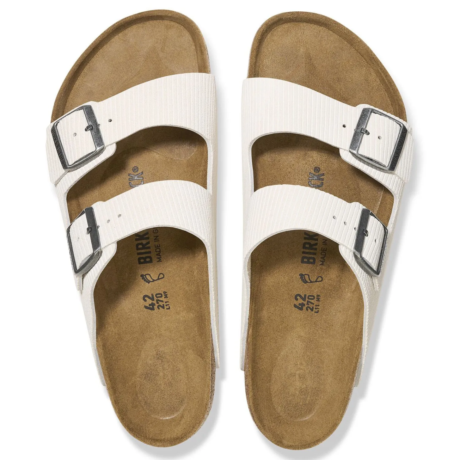 Discount Birkenstock Arizona Corduroy Antique White