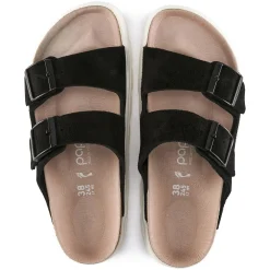 Cheap Birkenstock Arizona Chunky Suede Black