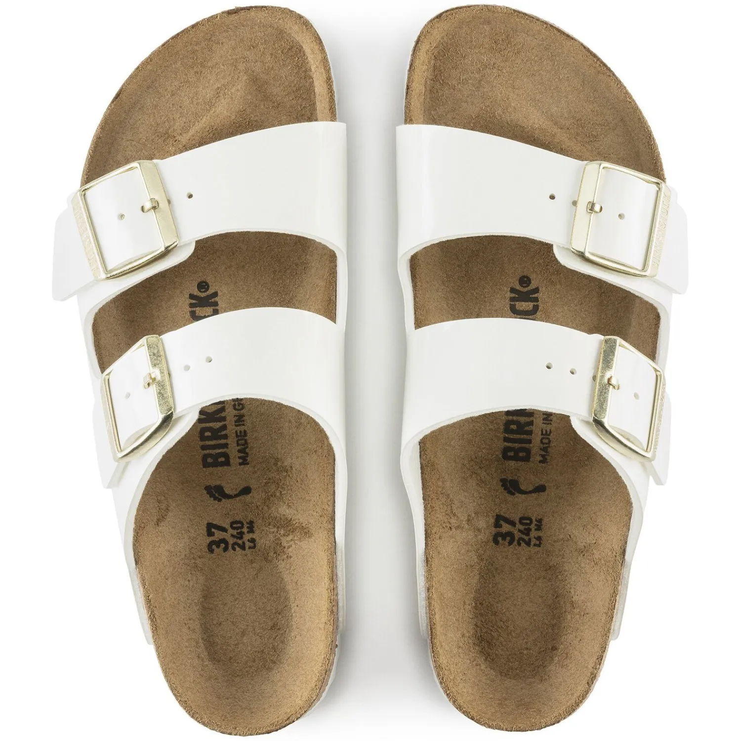 Hot Birkenstock Arizona Patent White
