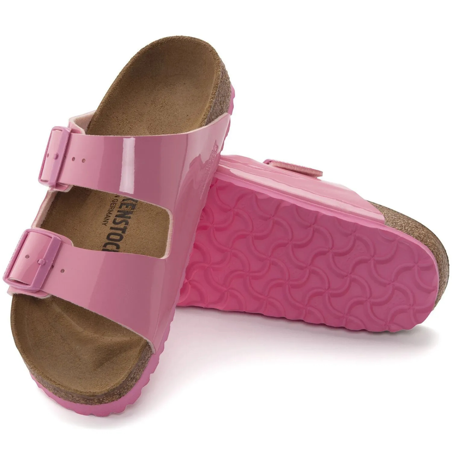 New Birkenstock Arizona Patent Candy Pink
