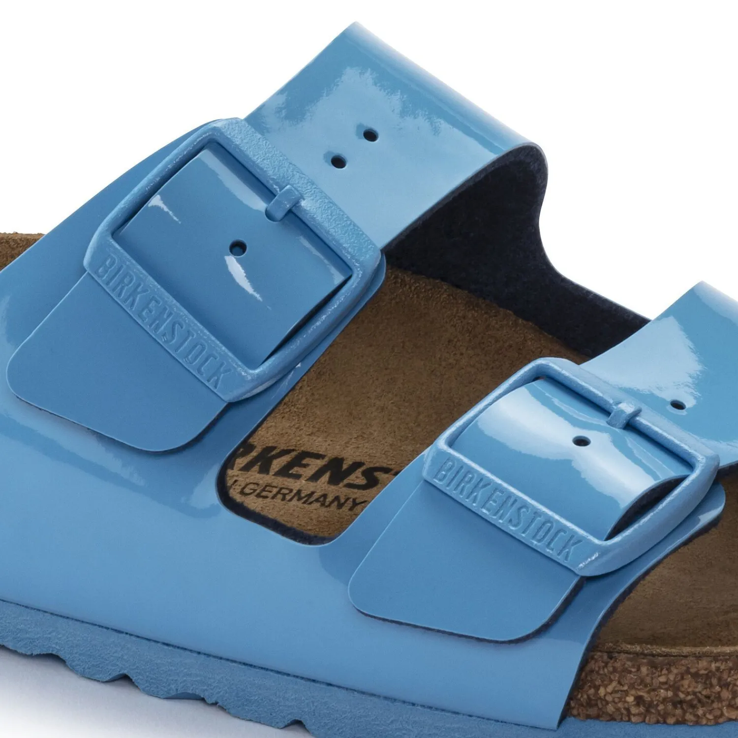 Fashion Birkenstock Arizona Patent Sky Blue