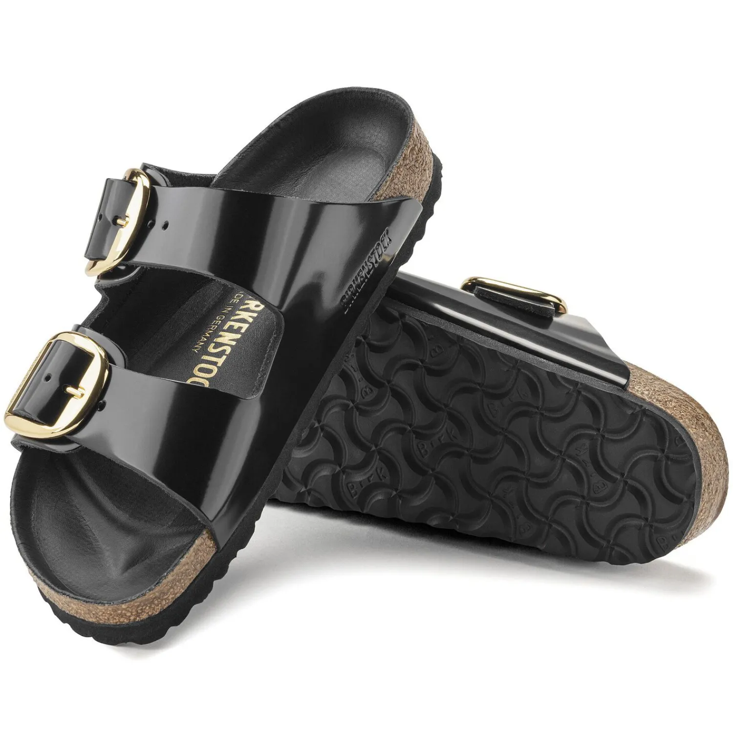 Clearance Birkenstock Arizona Big Buckle High Shine Black