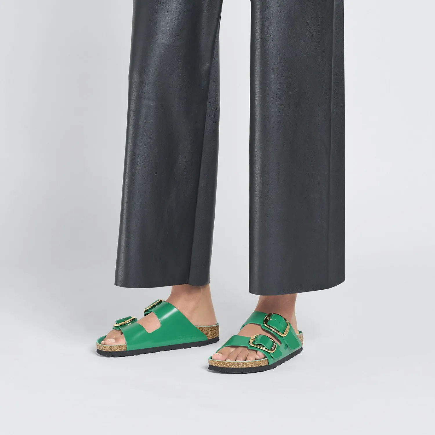 Fashion Birkenstock Arizona Big Buckle High-Shine Digital Green