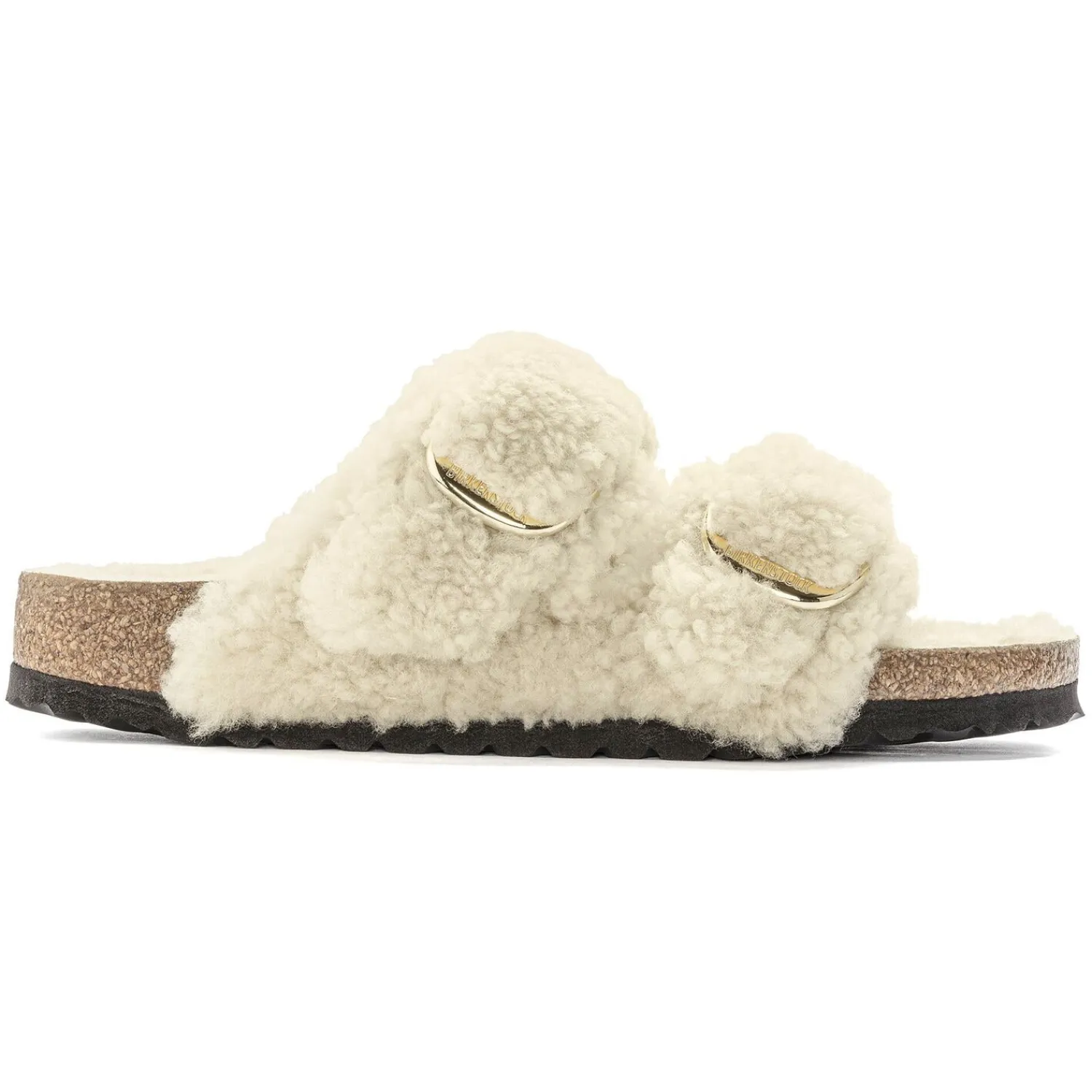 Discount Birkenstock Arizona Big Buckle Teddy Eggshell