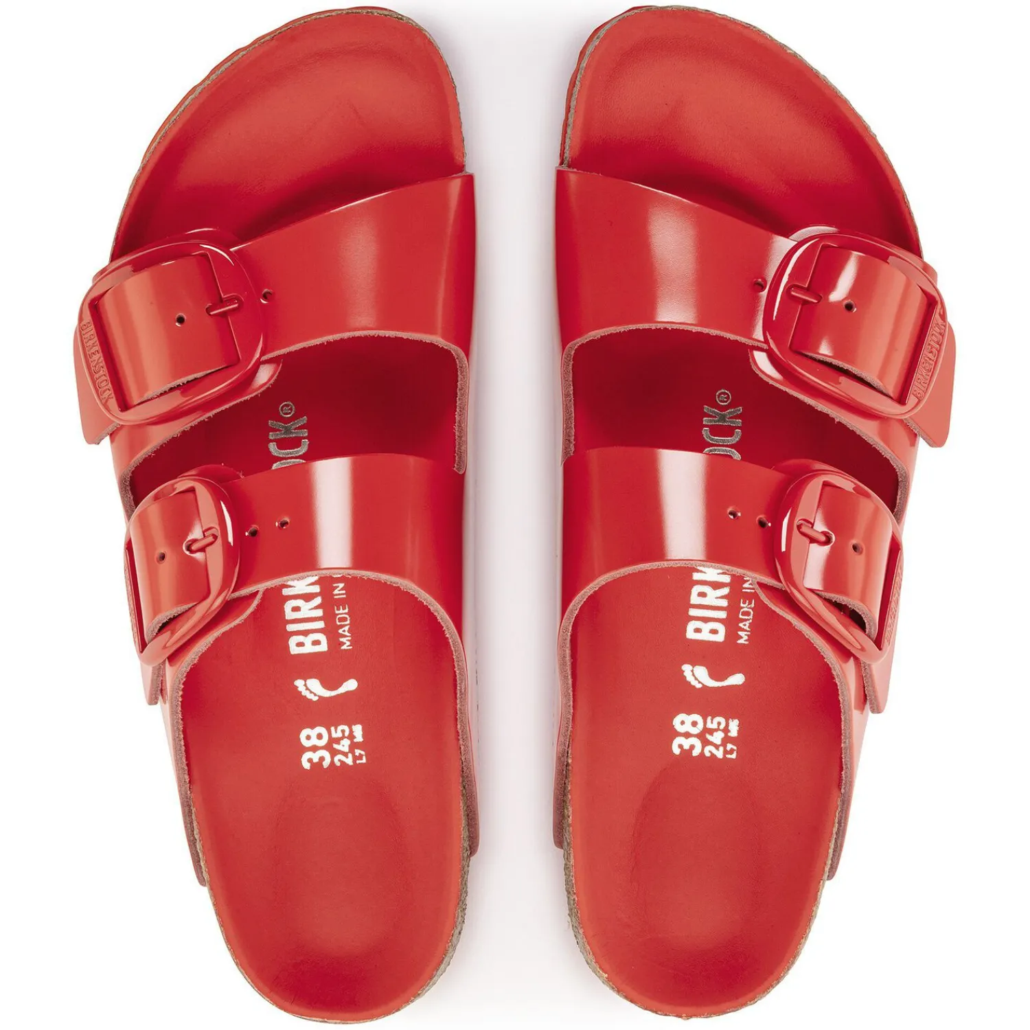Best Birkenstock Arizona Big Buckle High Shine Tomato