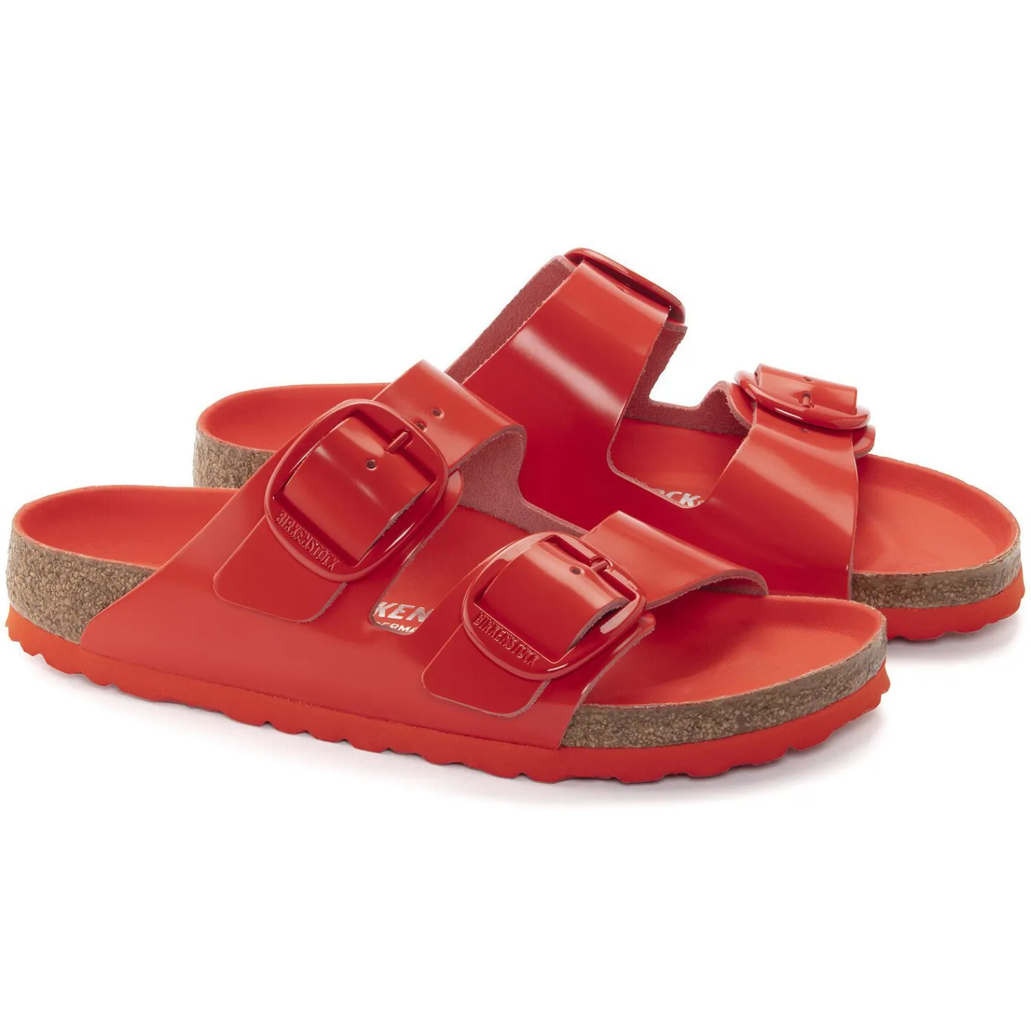 Best Birkenstock Arizona Big Buckle High Shine Tomato