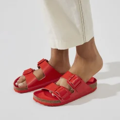 Best Birkenstock Arizona Big Buckle High Shine Tomato