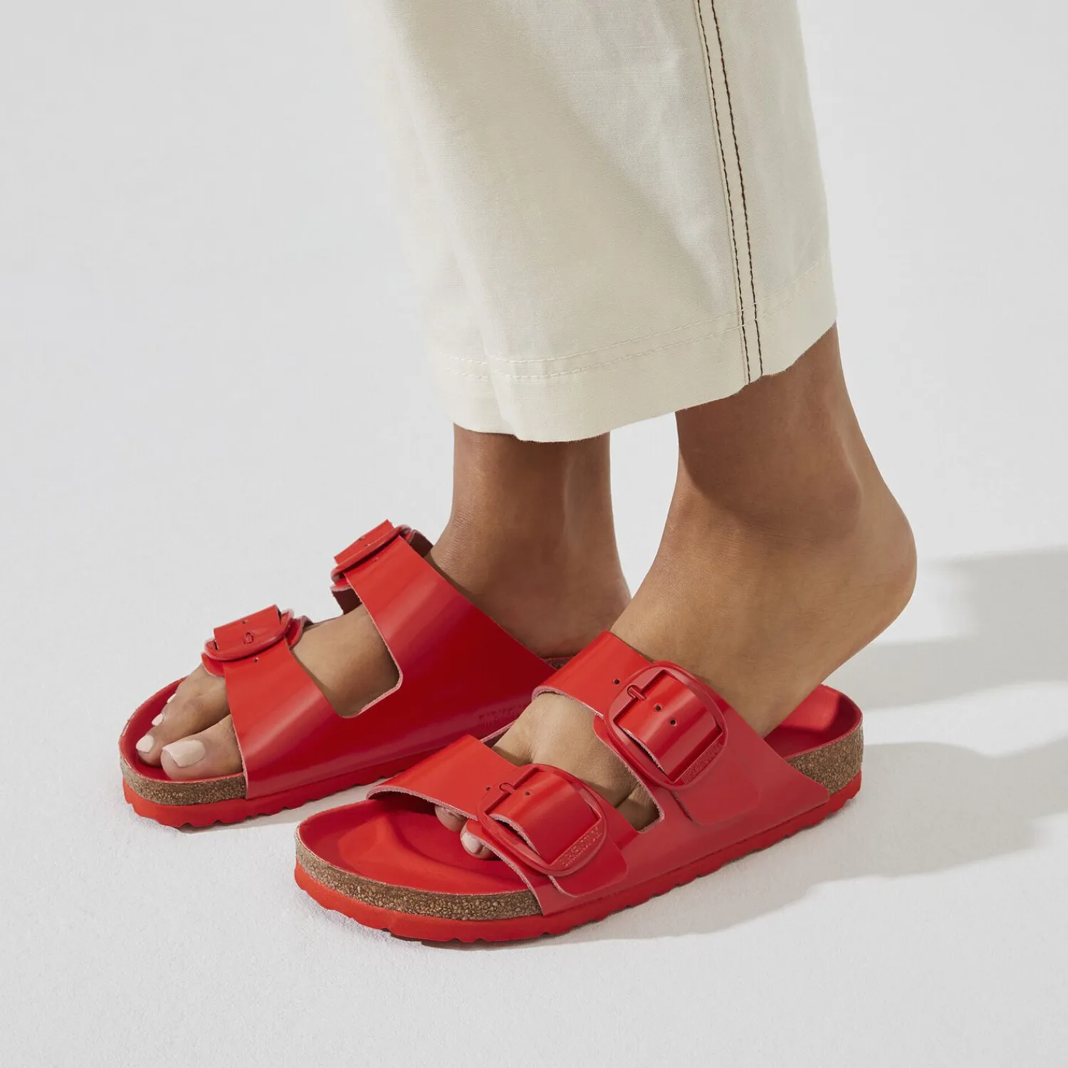 Best Birkenstock Arizona Big Buckle High Shine Tomato