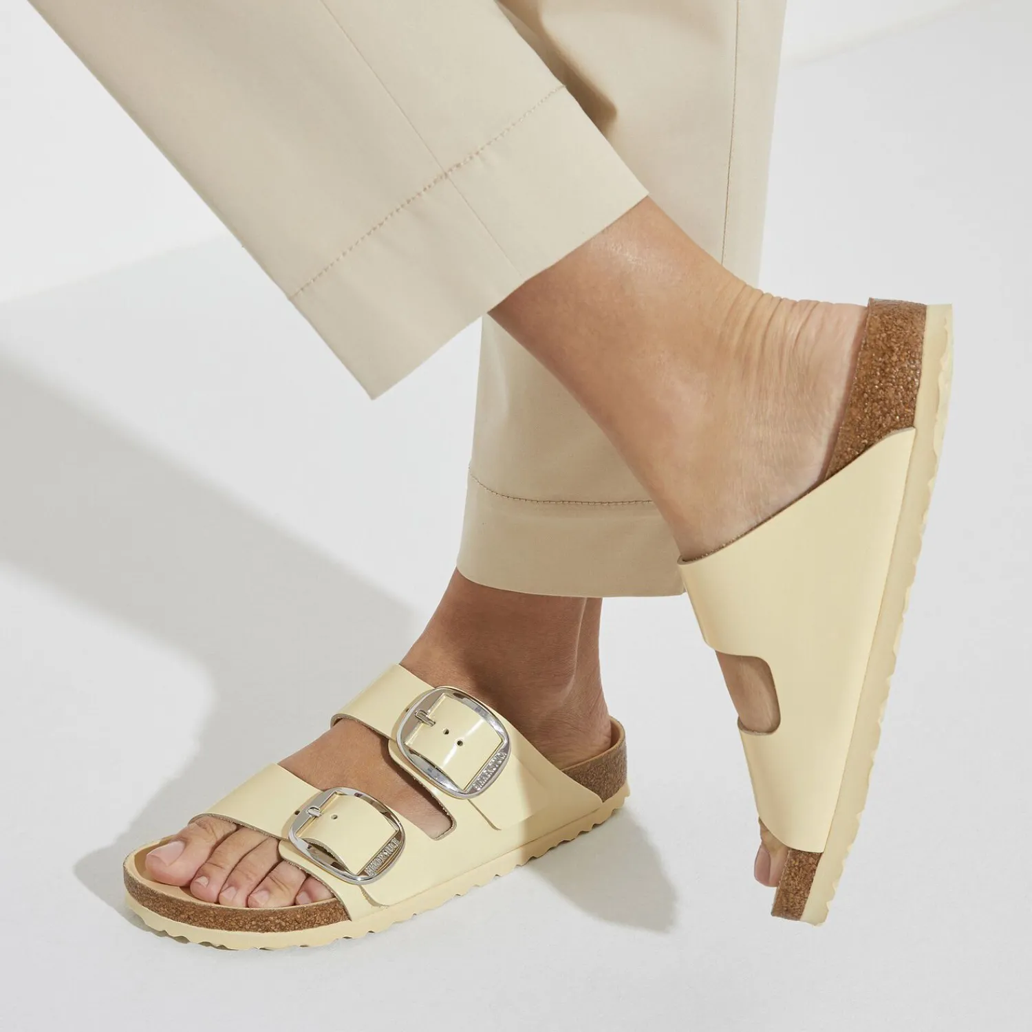 Cheap Birkenstock Arizona Big Buckle High Shine Butter