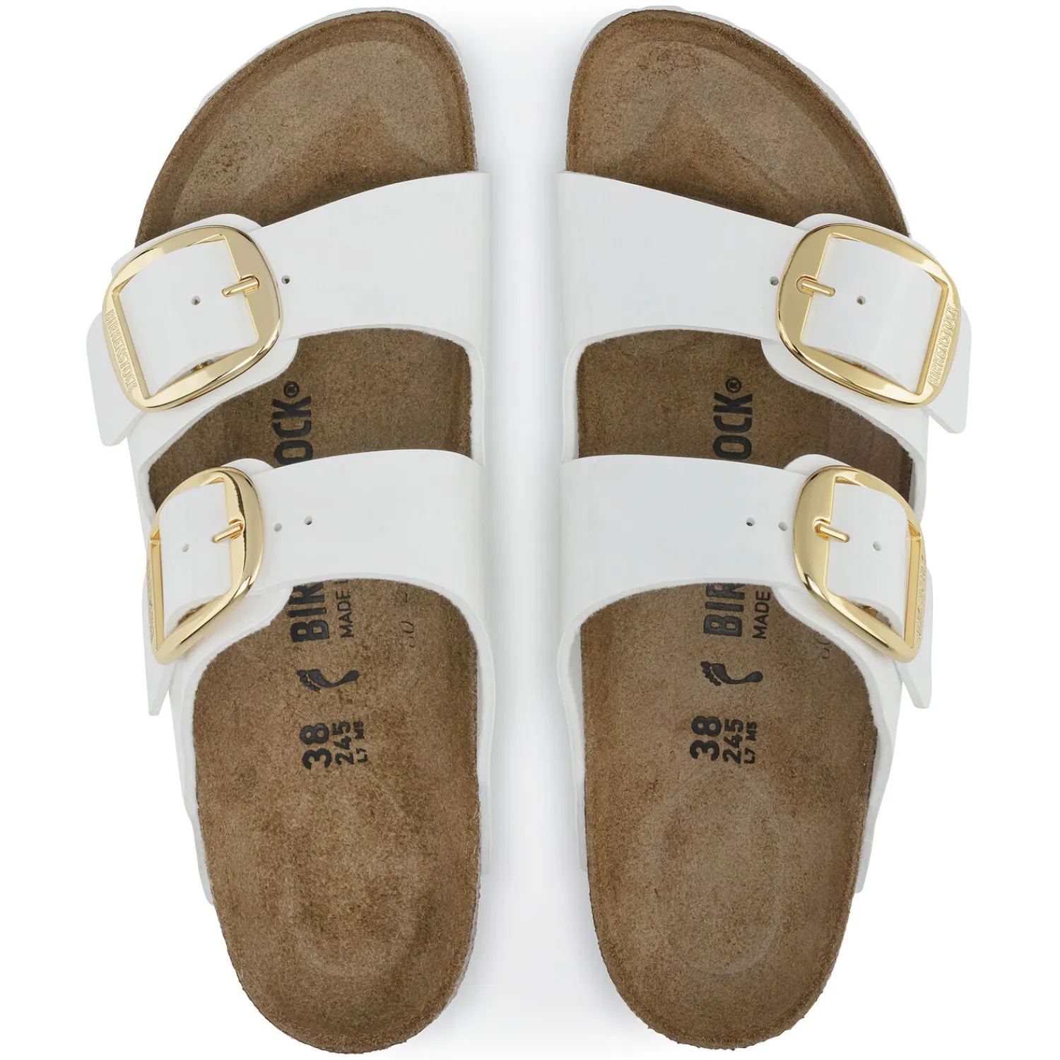 Outlet Birkenstock Arizona Big Buckle Patent White