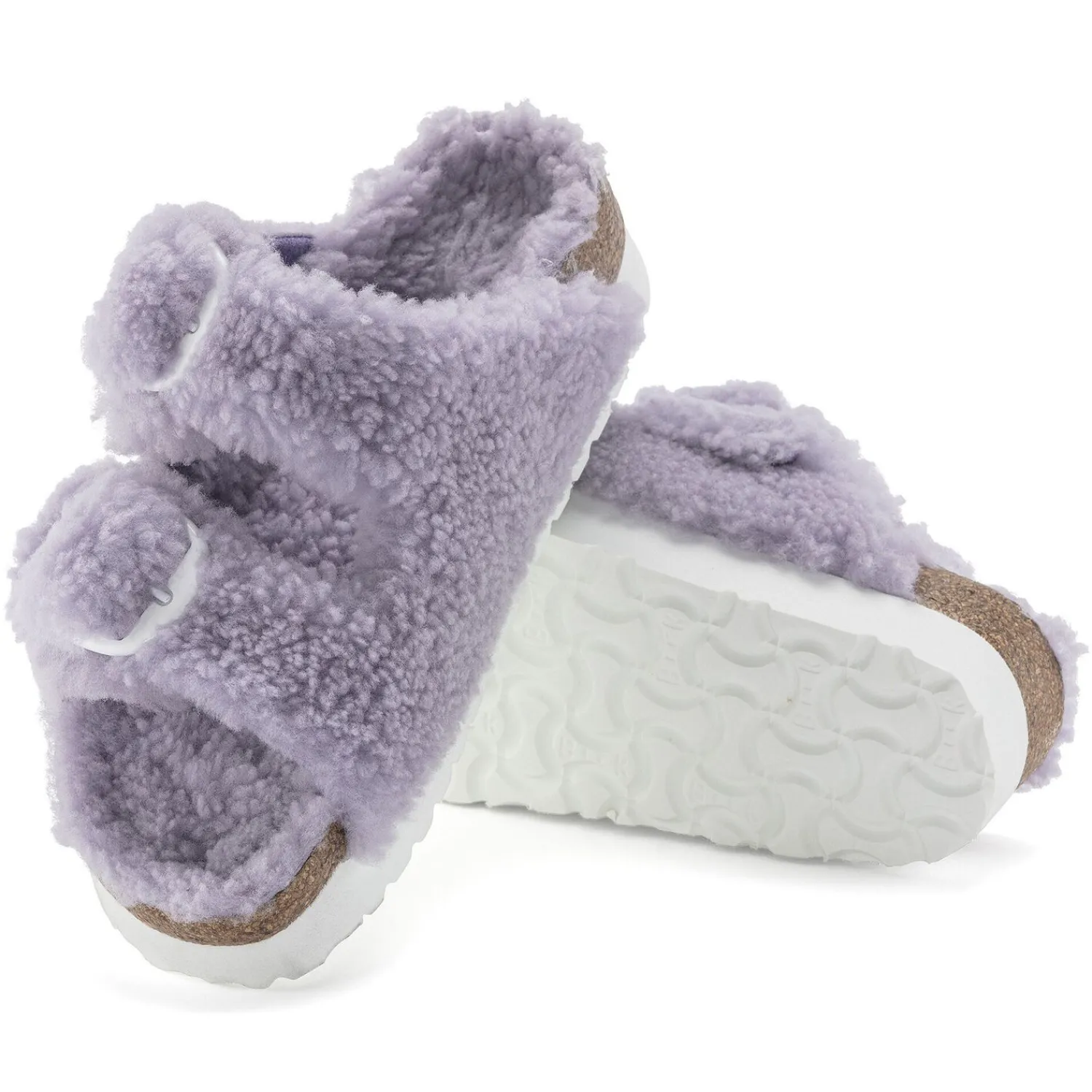 Online Birkenstock Arizona Big Buckle En Fourrure D'Agneau Purple Fog