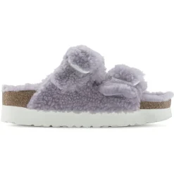 Online Birkenstock Arizona Big Buckle En Fourrure D'Agneau Purple Fog