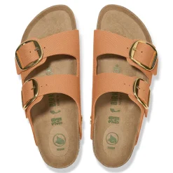 Cheap Birkenstock Arizona Big Buckle Rivet Logo Vegan Canvas Papaya