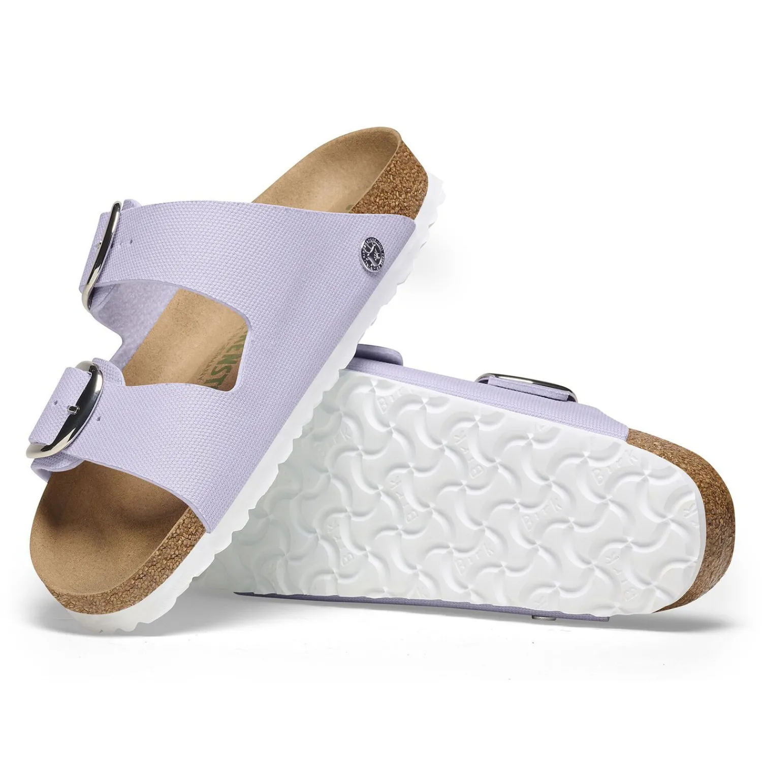 Flash Sale Birkenstock Arizona Big Buckle Rivet Logo Vegan Canvas Purple Fog