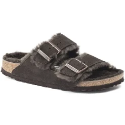 Cheap Birkenstock Arizona En Fourrure D'Agneau Mocha