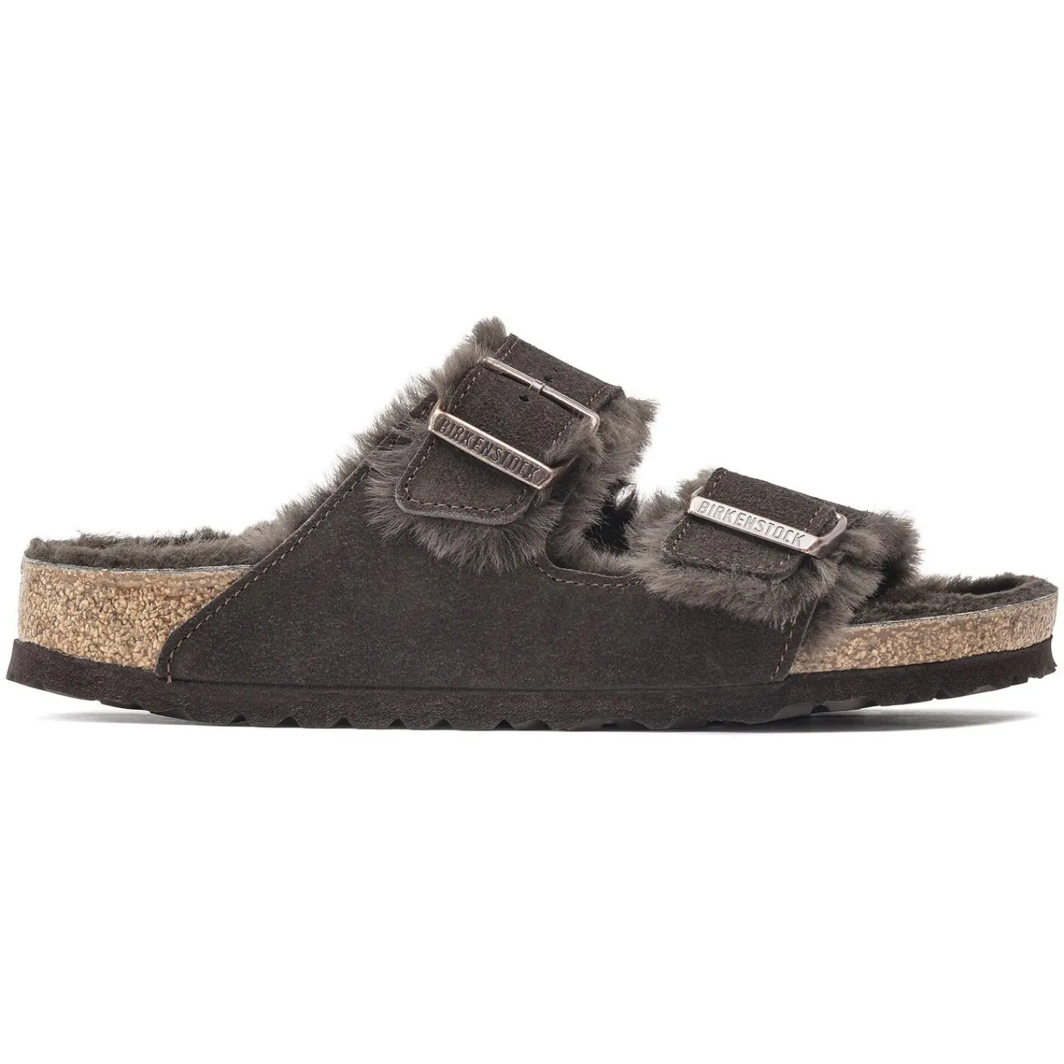 Cheap Birkenstock Arizona En Fourrure D'Agneau Mocha