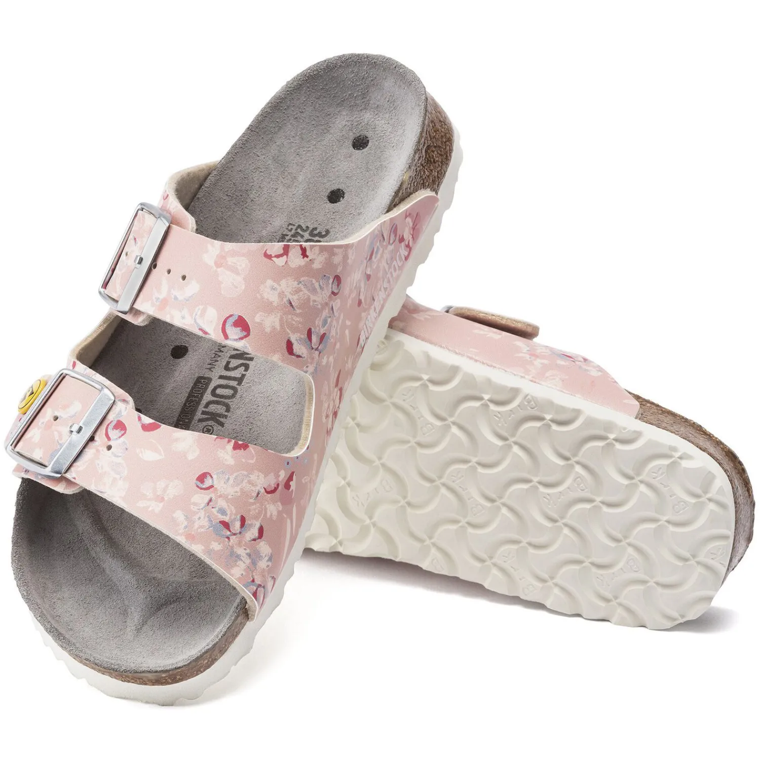 Hot Birkenstock Arizona Esd Flower Field Rose