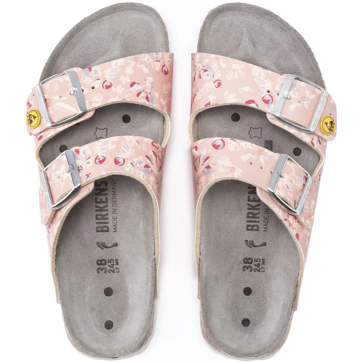 Hot Birkenstock Arizona Esd Flower Field Rose