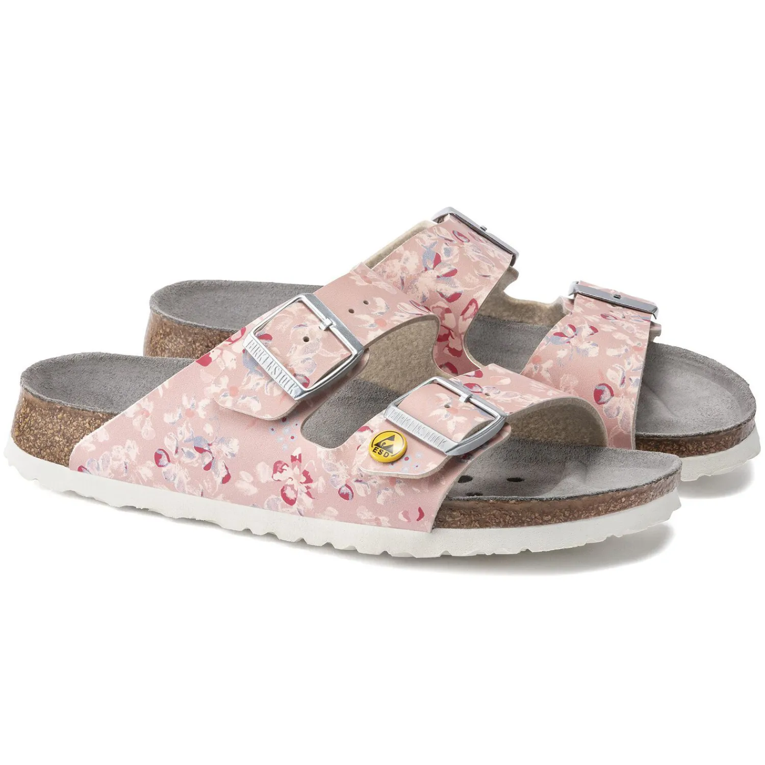 Hot Birkenstock Arizona Esd Flower Field Rose