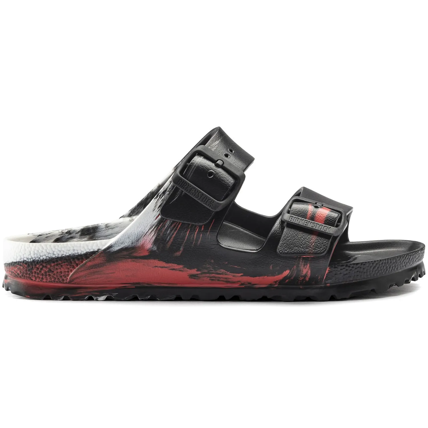 Best Birkenstock Arizona Essentials Multi Color Red/Black/White