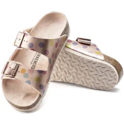 Hot Birkenstock Arizona Kids Electric Metallic Dots Copper