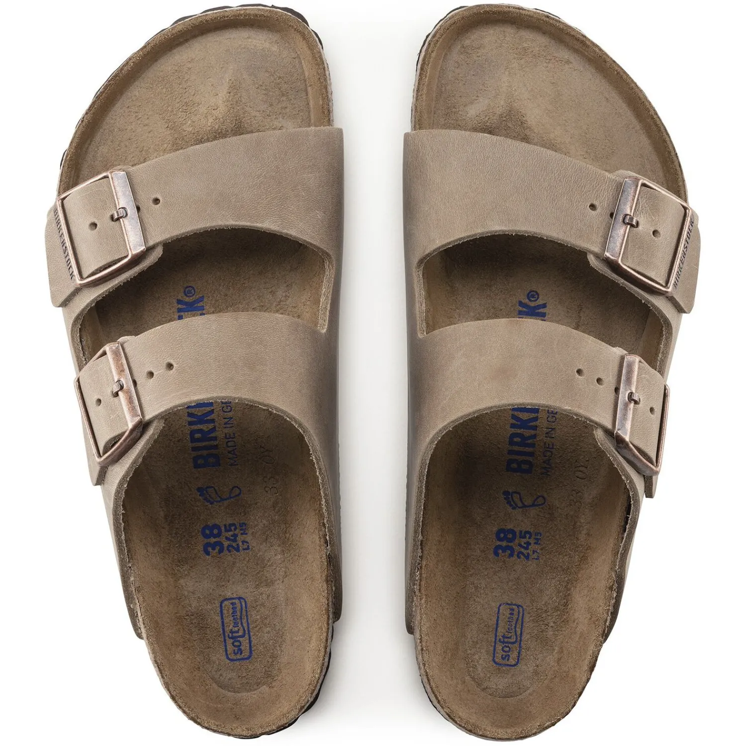 Cheap Birkenstock Arizona Lit De Pied Souple Tobacco Brown