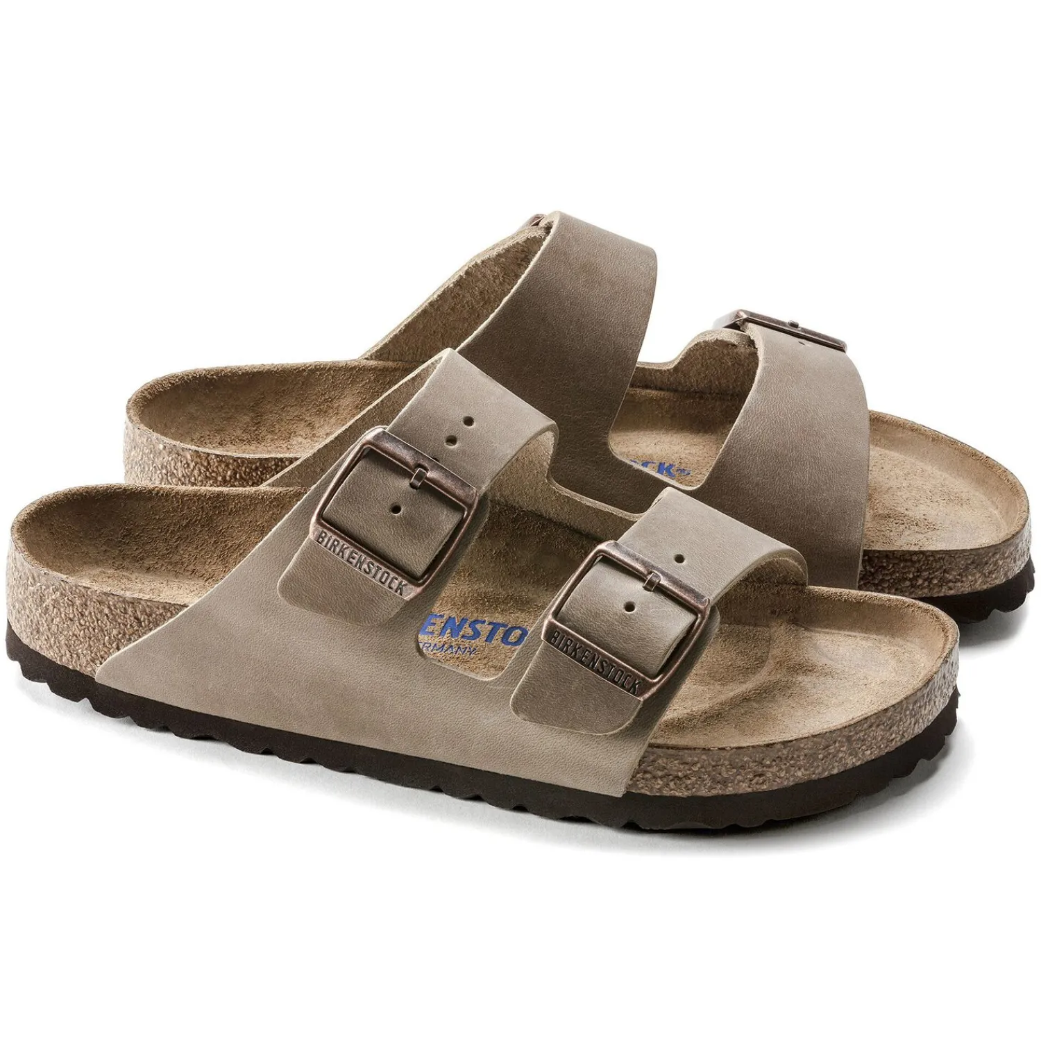 Cheap Birkenstock Arizona Lit De Pied Souple Tobacco Brown