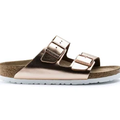 Cheap Birkenstock Arizona Lit De Pied Souple Metallic Copper