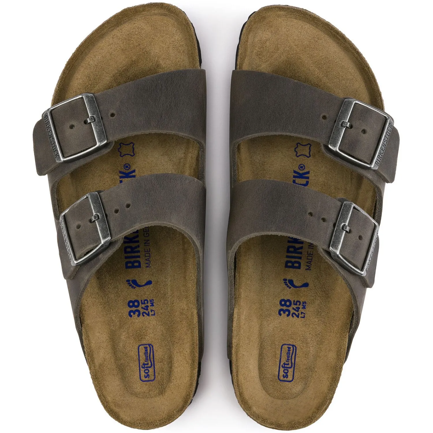 Cheap Birkenstock Arizona Lit De Pied Souple Iron