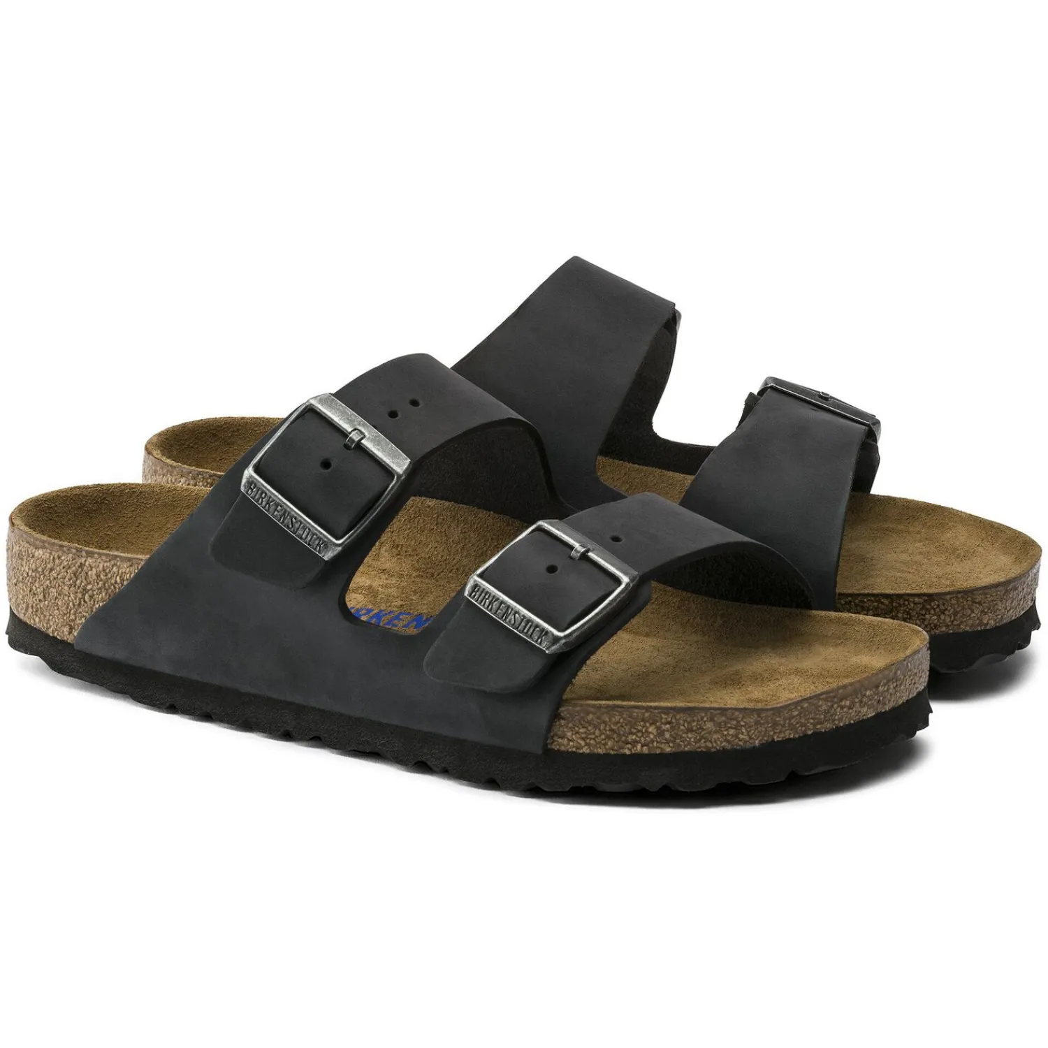 New Birkenstock Arizona Lit De Pied Souple Black