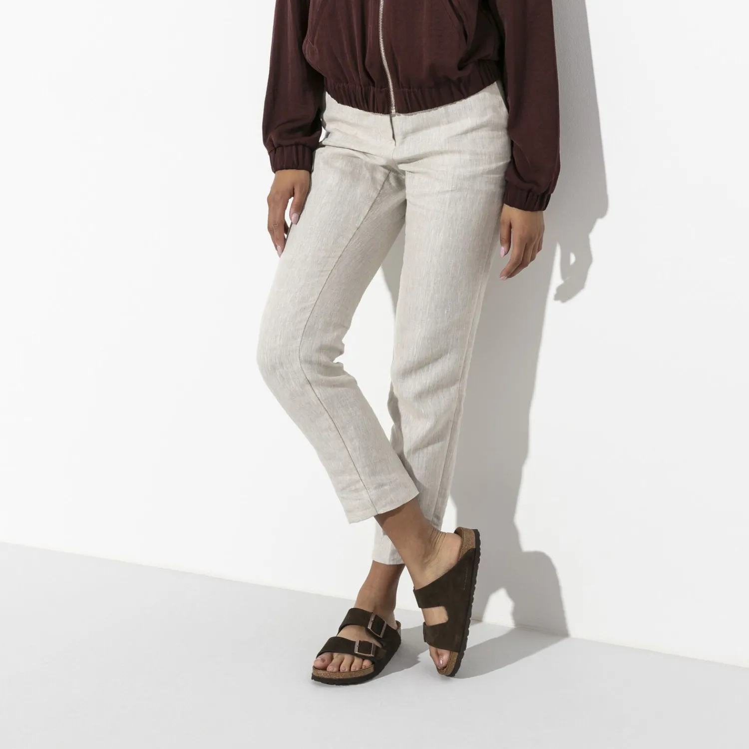 Fashion Birkenstock Arizona Lit De Pied Souple Mocha