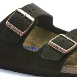 Fashion Birkenstock Arizona Lit De Pied Souple Mocha