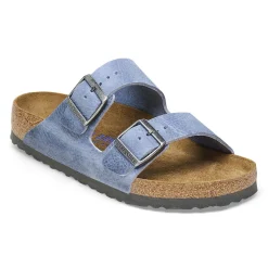 Outlet Birkenstock Arizona Lit De Pied Souple Dusty Blue