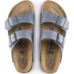 Outlet Birkenstock Arizona Lit De Pied Souple Dusty Blue