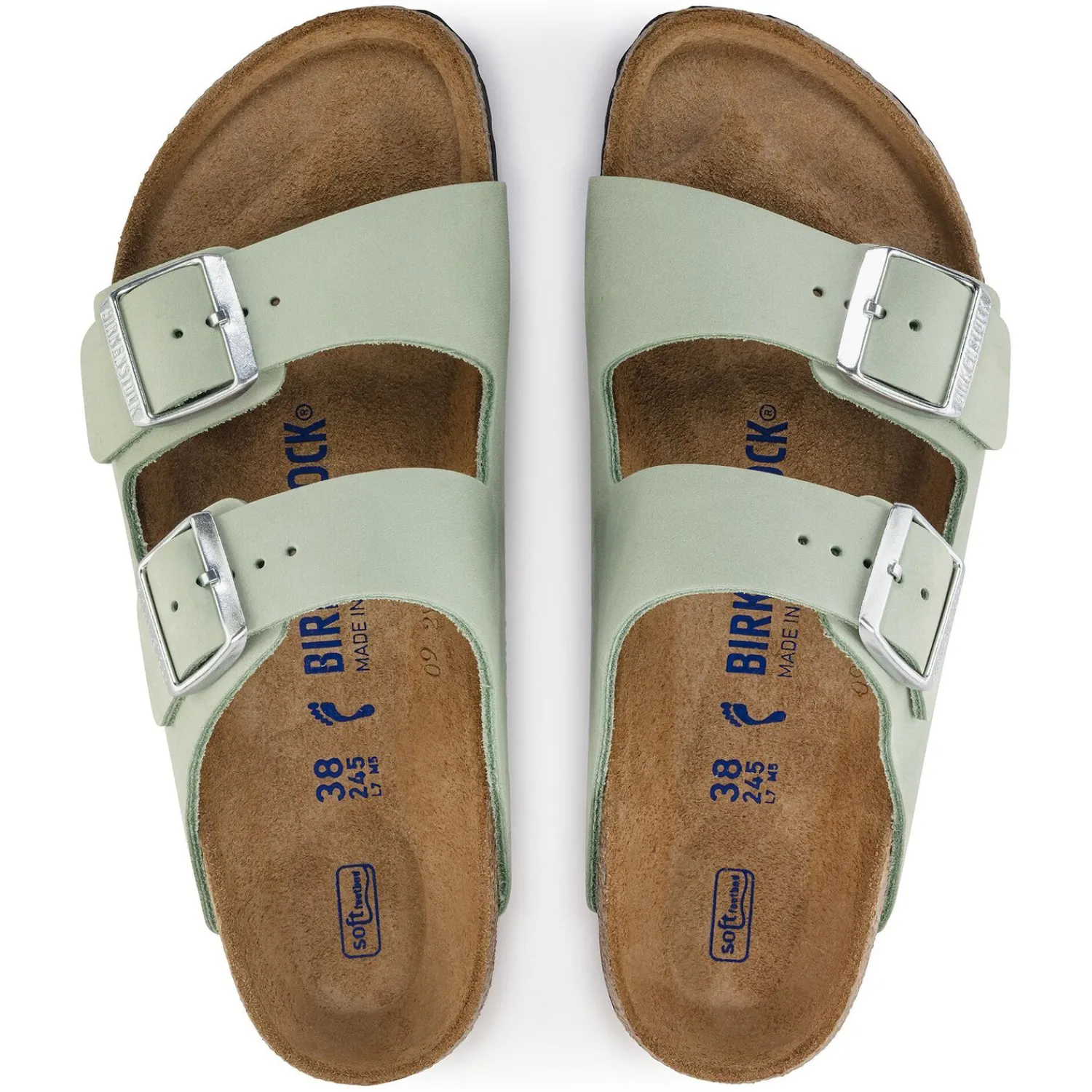 Discount Birkenstock Arizona Lit De Pied Souple Matcha