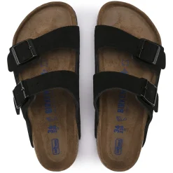 Fashion Birkenstock Arizona Lit De Pied Souple Black