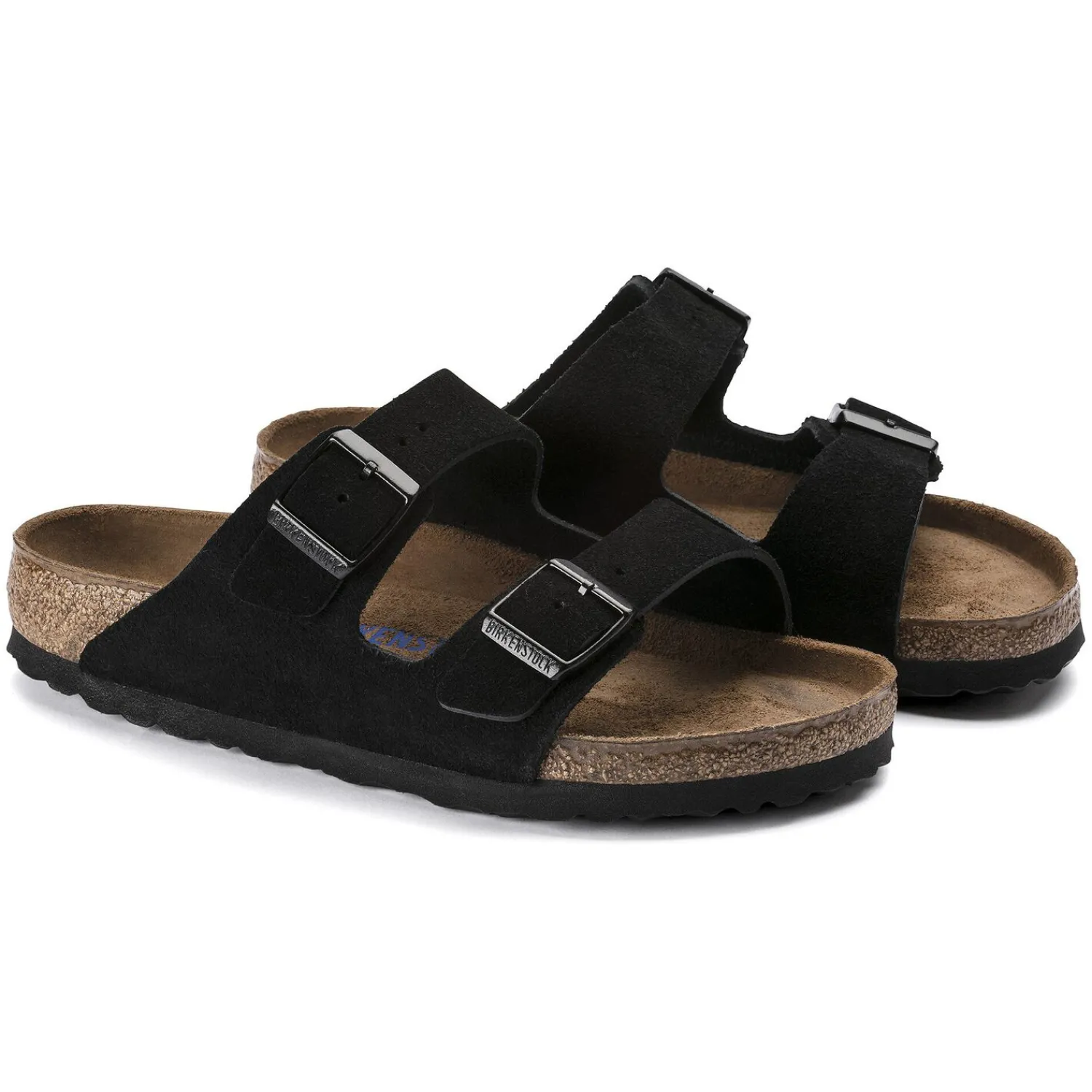 Fashion Birkenstock Arizona Lit De Pied Souple Black