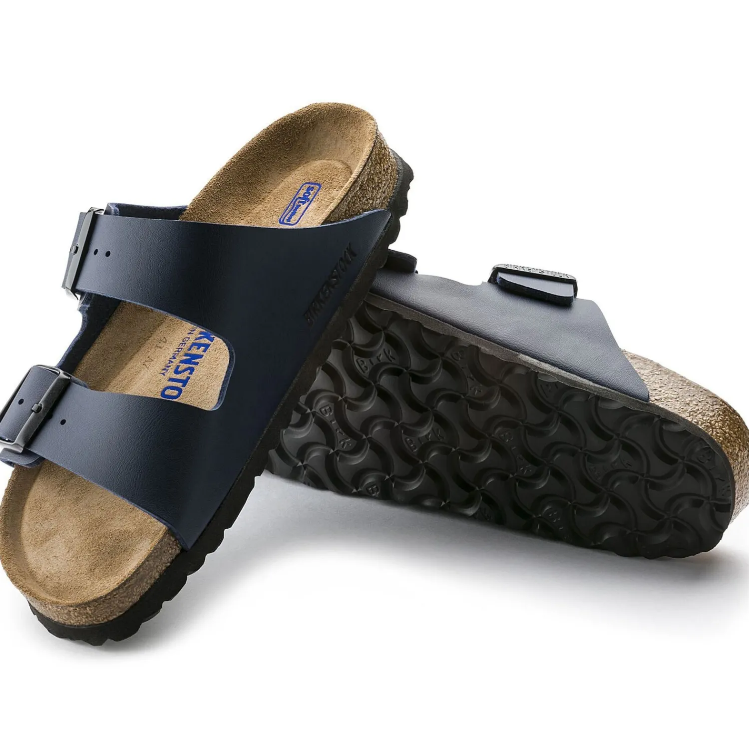 Fashion Birkenstock Arizona Lit De Pied Souple Blue