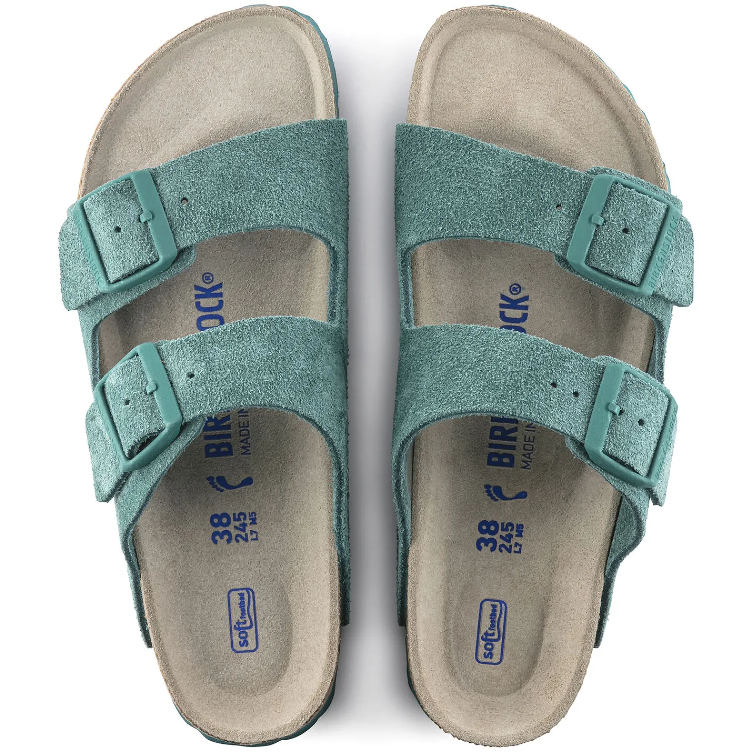 Fashion Birkenstock Arizona Lit De Pied Souple Dark Teal