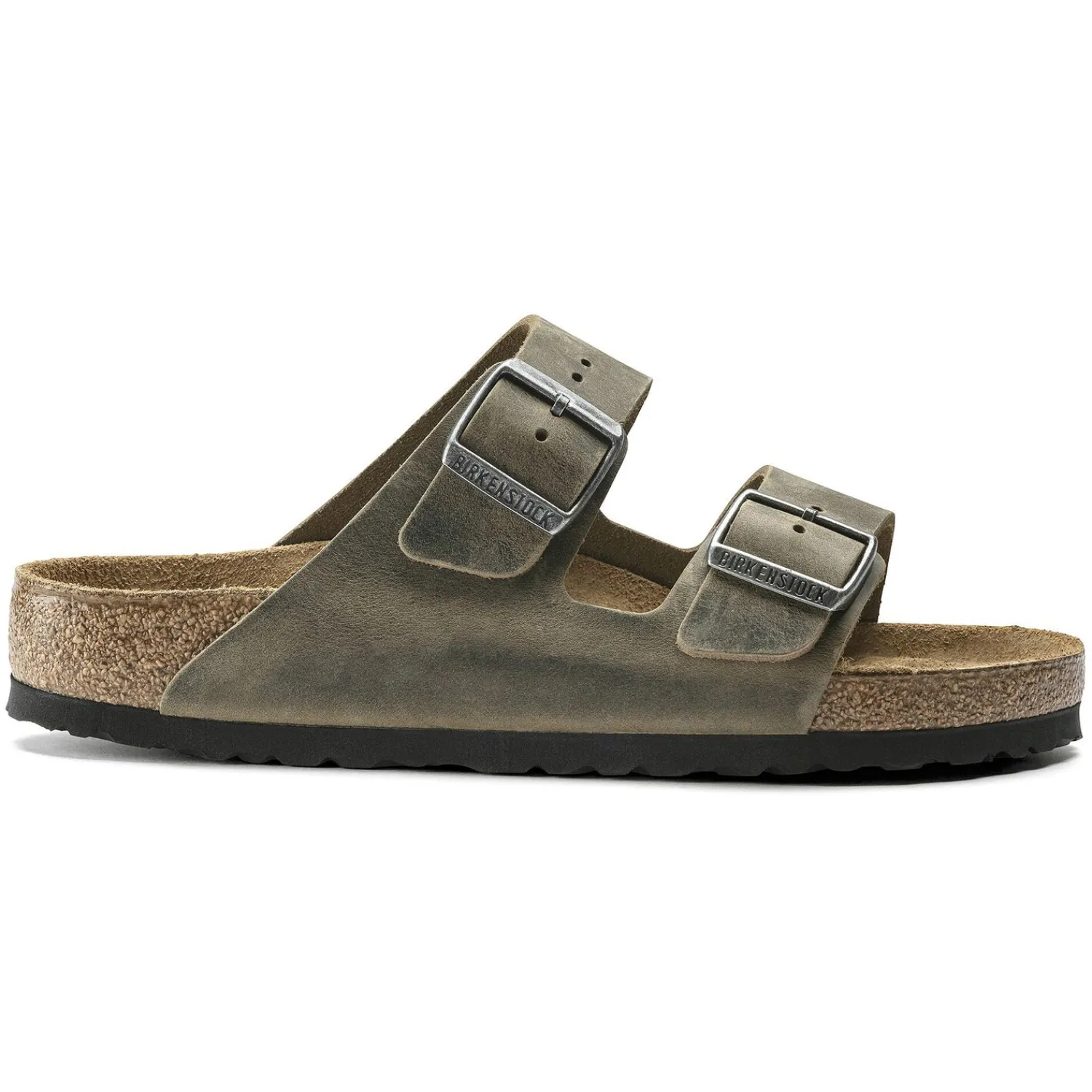 Clearance Birkenstock Arizona Lit De Pied Souple Faded Khaki