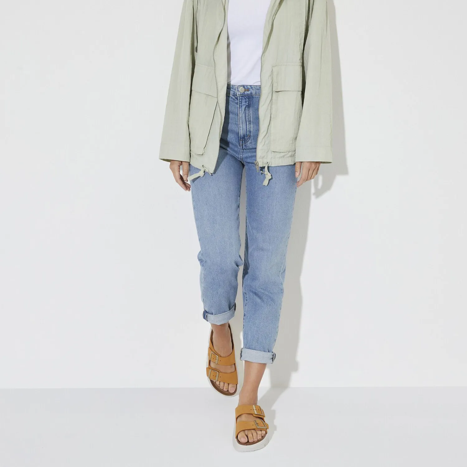 Shop Birkenstock Arizona Pap Chunky Apricot