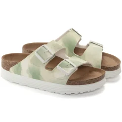 Flash Sale Birkenstock Arizona Platform Vegan Watercolor Khaki