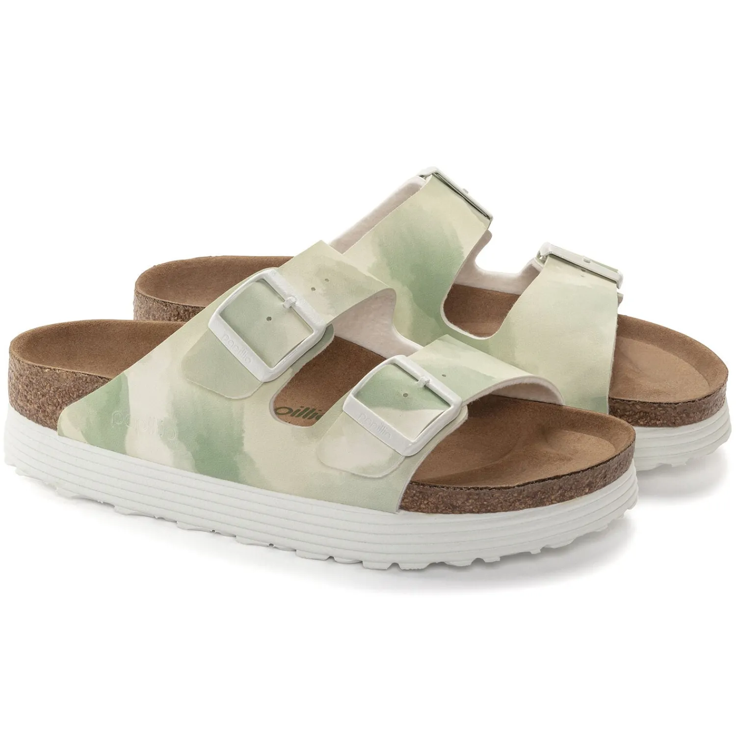 Flash Sale Birkenstock Arizona Platform Vegan Watercolor Khaki