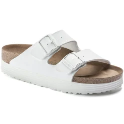 Fashion Birkenstock Arizona Platform Vegan White