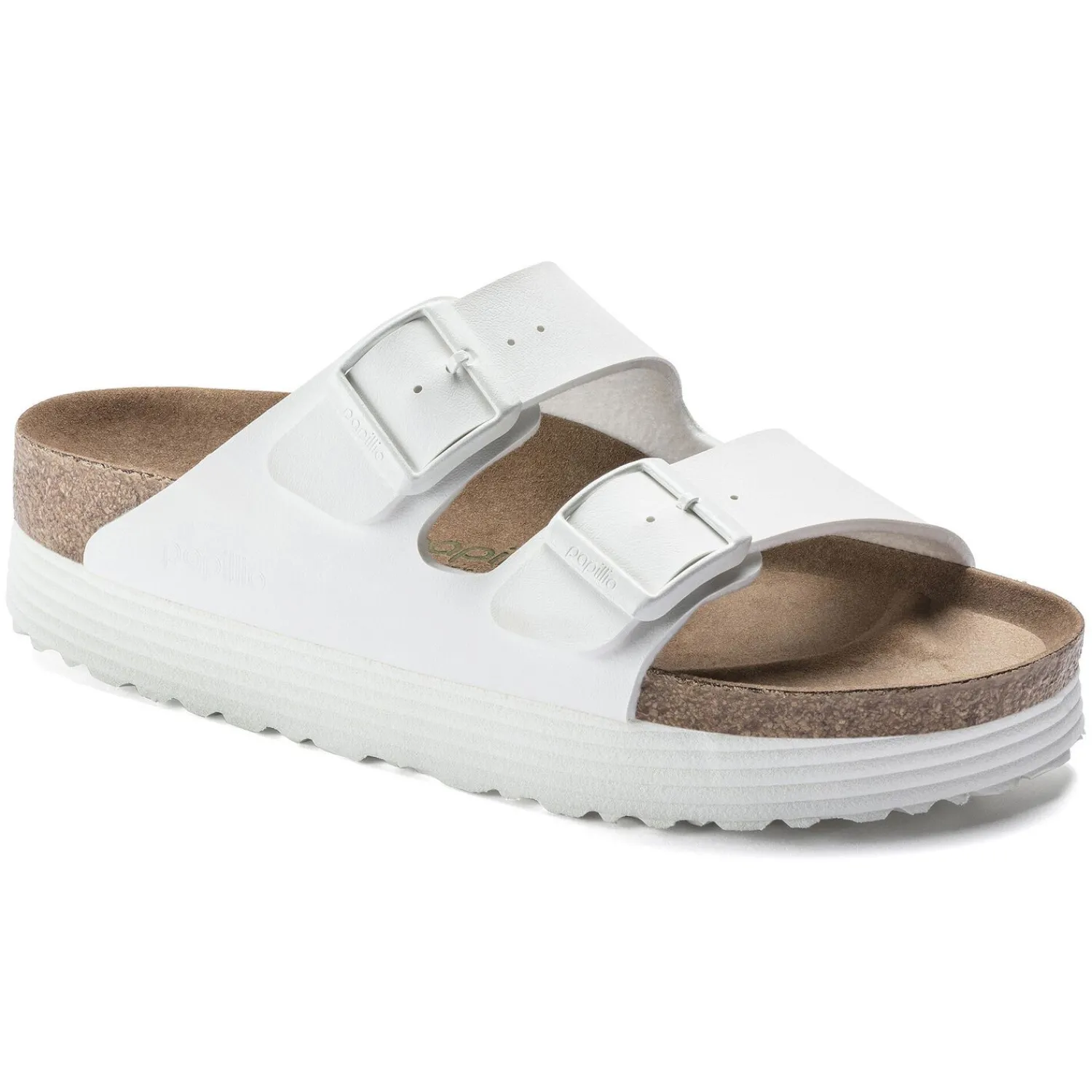 Fashion Birkenstock Arizona Platform Vegan White