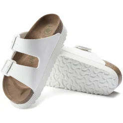 Fashion Birkenstock Arizona Platform Vegan White
