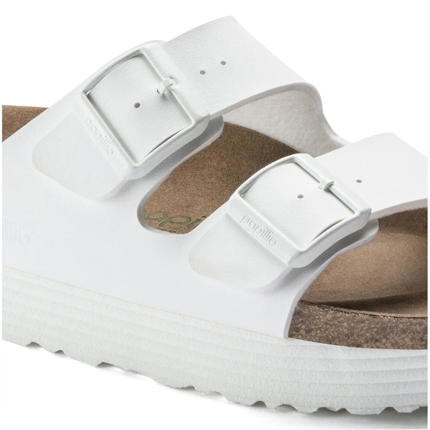 Fashion Birkenstock Arizona Platform Vegan White