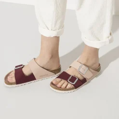 Cheap Birkenstock Arizona Split Maroon